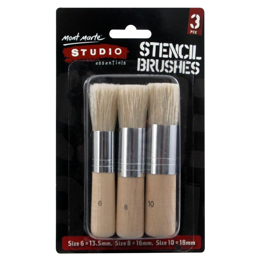 Mont Marte - Studio Stencil Brushes - Dollars and Sense