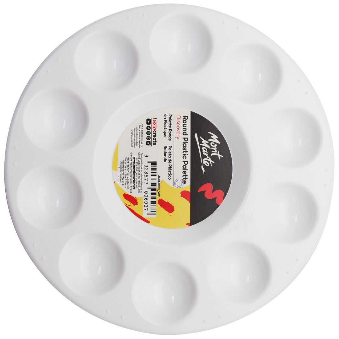 Mont Marte Round Palette - Plastic
