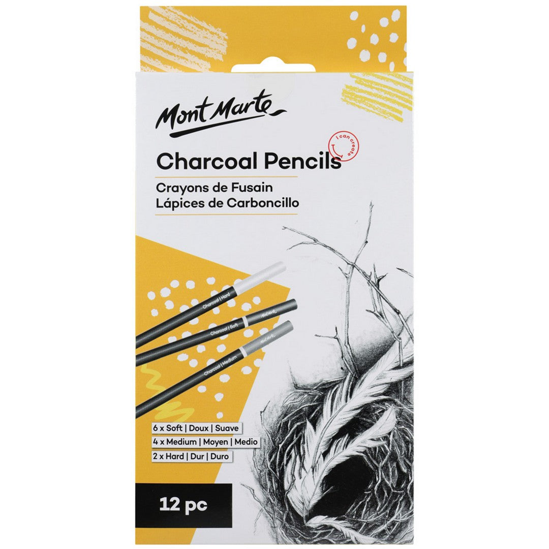 Mont Marte Signature Pencils - Charcoal