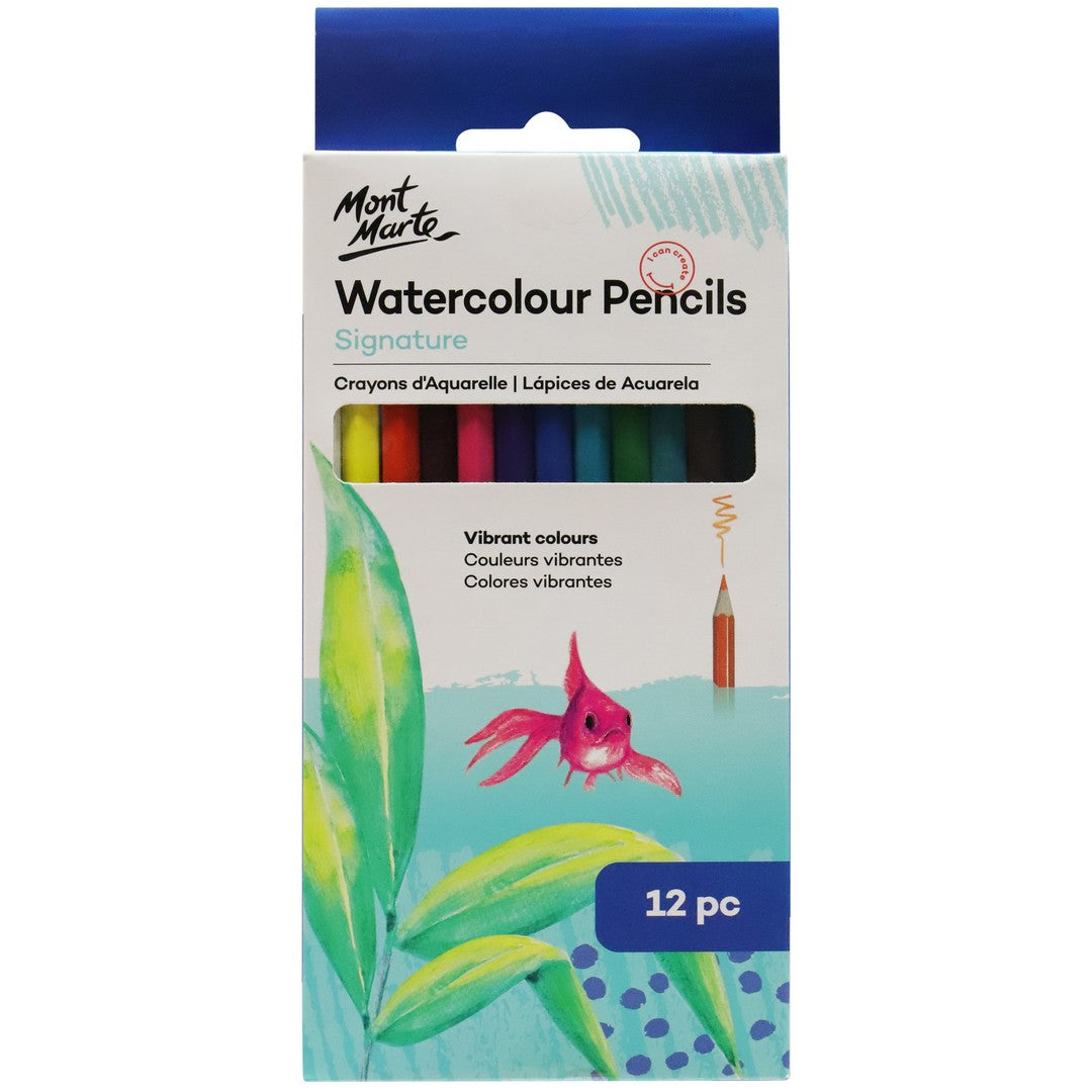 Mont Marte Watercolour Pencils 12 pcs