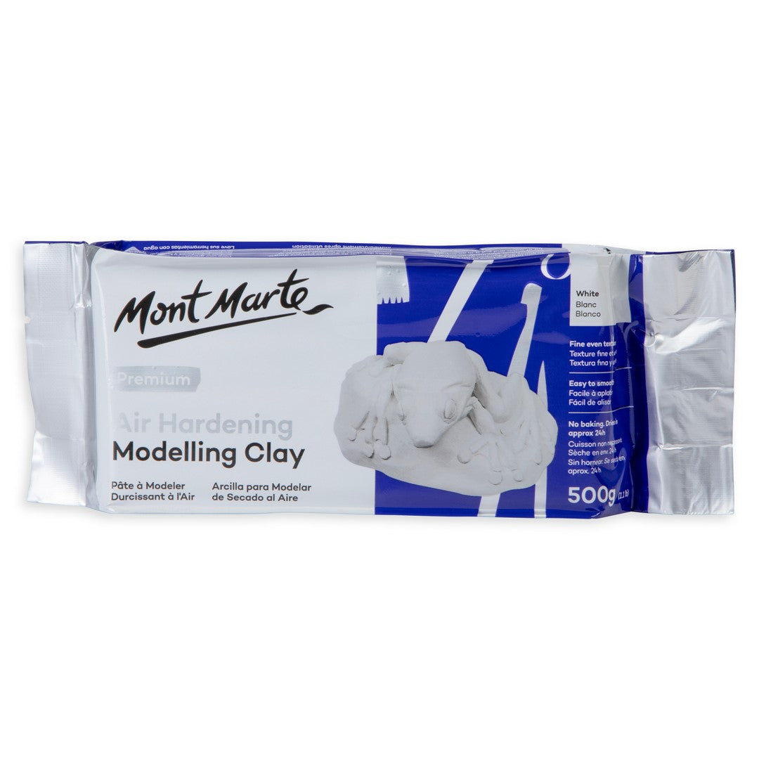 Mont Marte Premium Air Hardening Modelling Clay - White