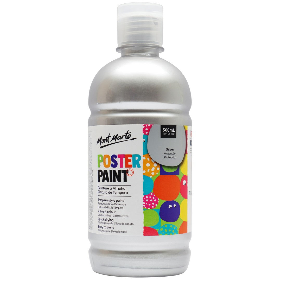 Mont Marte Poster Paint - Silver