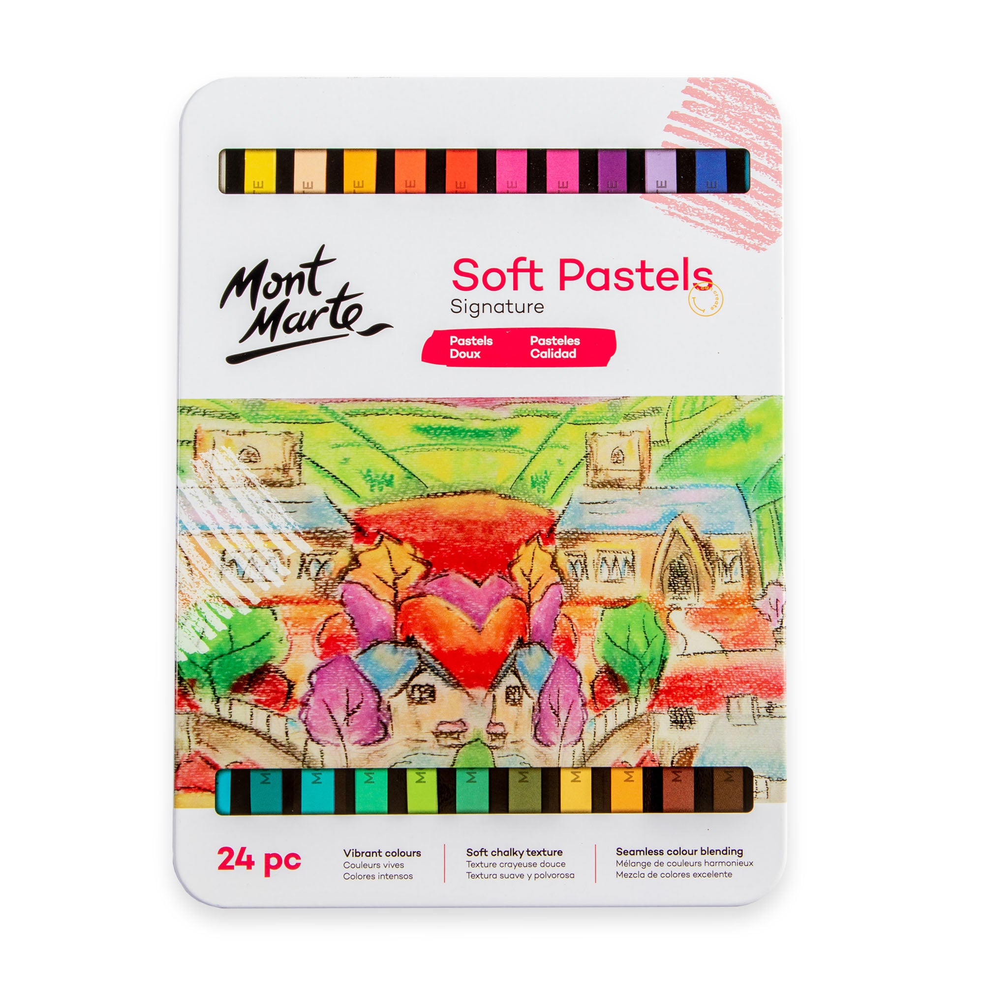Mont Marte Soft Pastels In Tin Box - Dollars and Sense