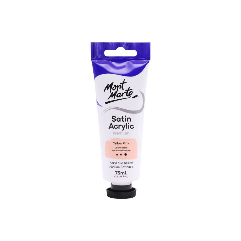 Mont Marte Satin Acrylic Paint - Yellow Pink - Dollars and Sense