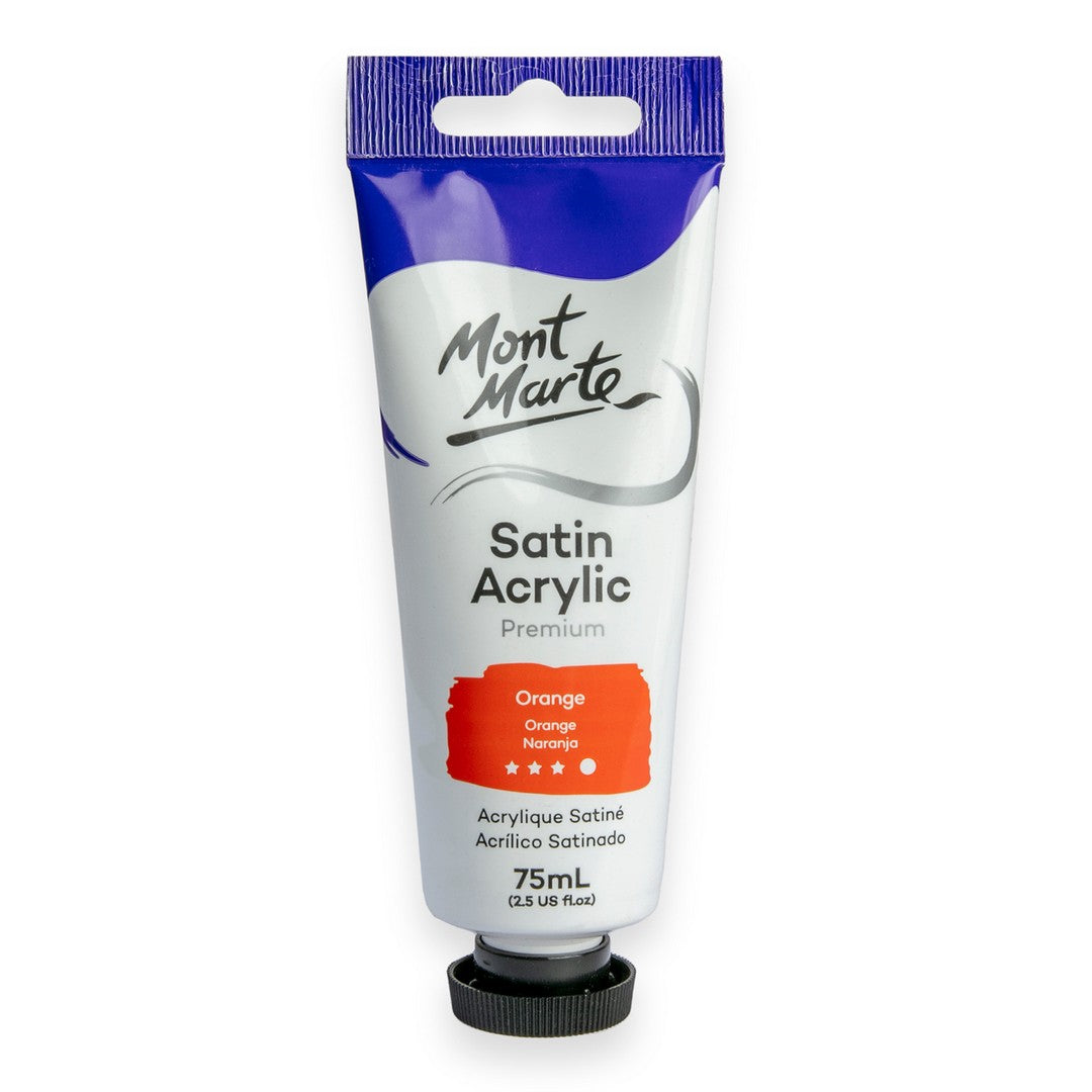 Mont Marte Satin Acrylic Paint - Orange