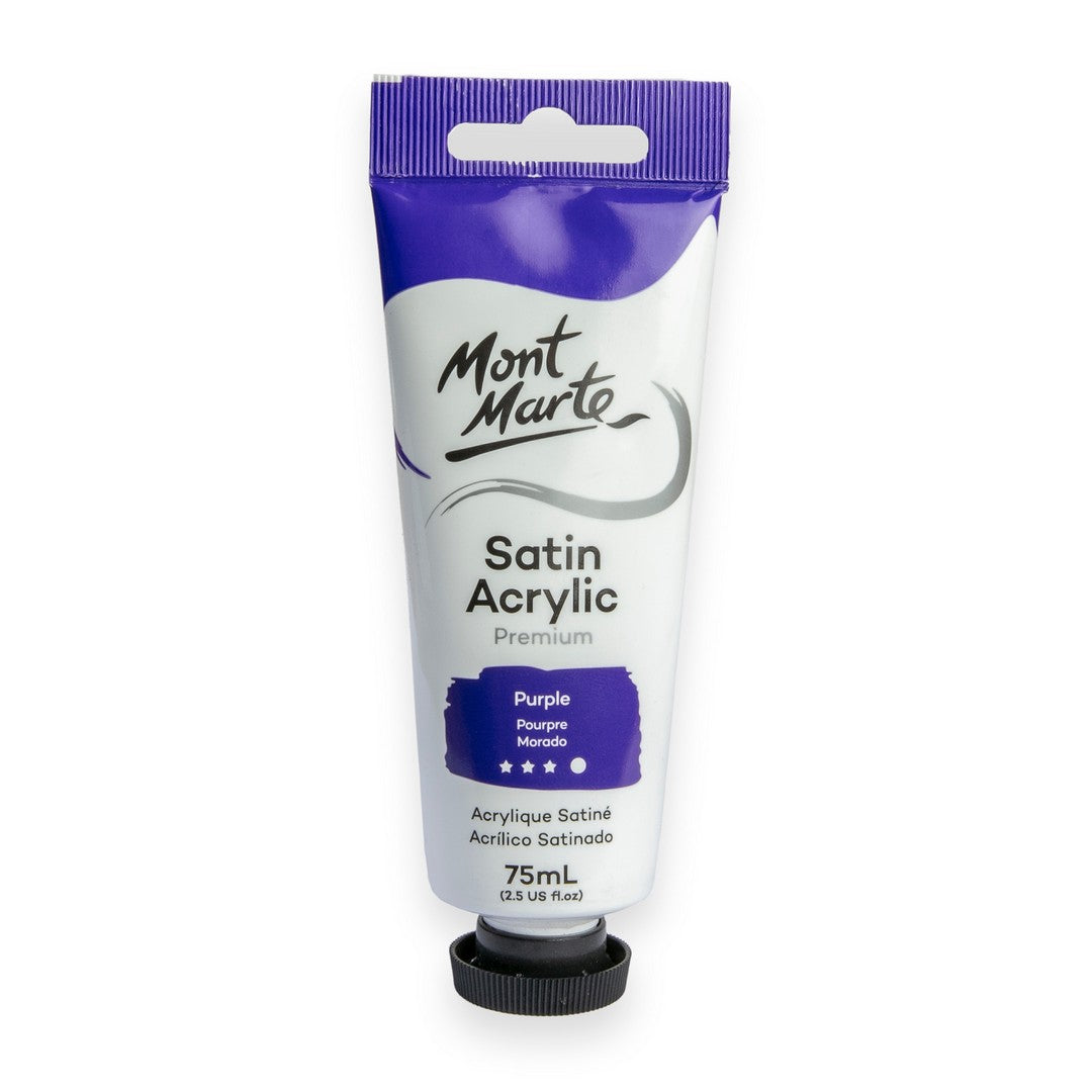 Mont Marte Satin Acrylic Paint - Purple