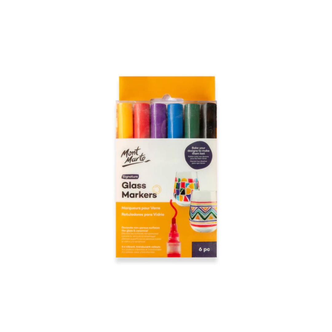 Mont Marte Glass Markers 6pc