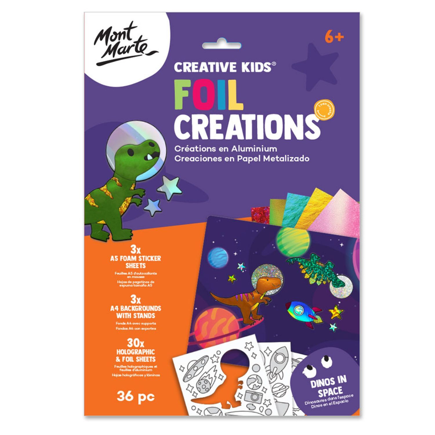 Mont Marte Foil Creations - Dinos in Space 