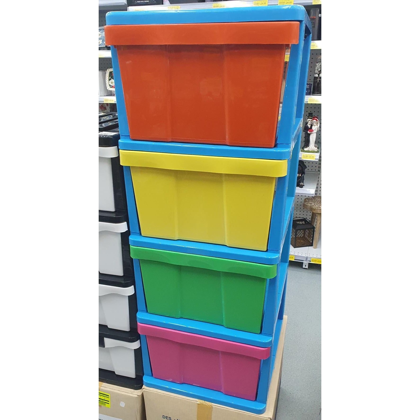 Mega 4 Draws Plastic Storage Rainbow - PICK UP ONLY - Dollars and Sense