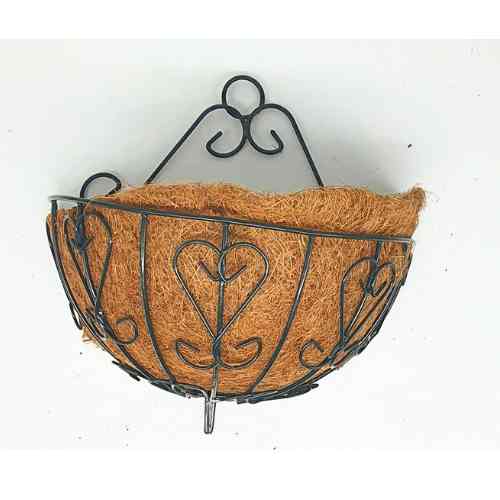 Metal Wall Planter Basket with Coconut Liner - Medium - Dollars and Sense