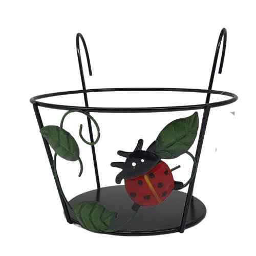 Metal Planter Holder Ladybird - Dollars and Sense