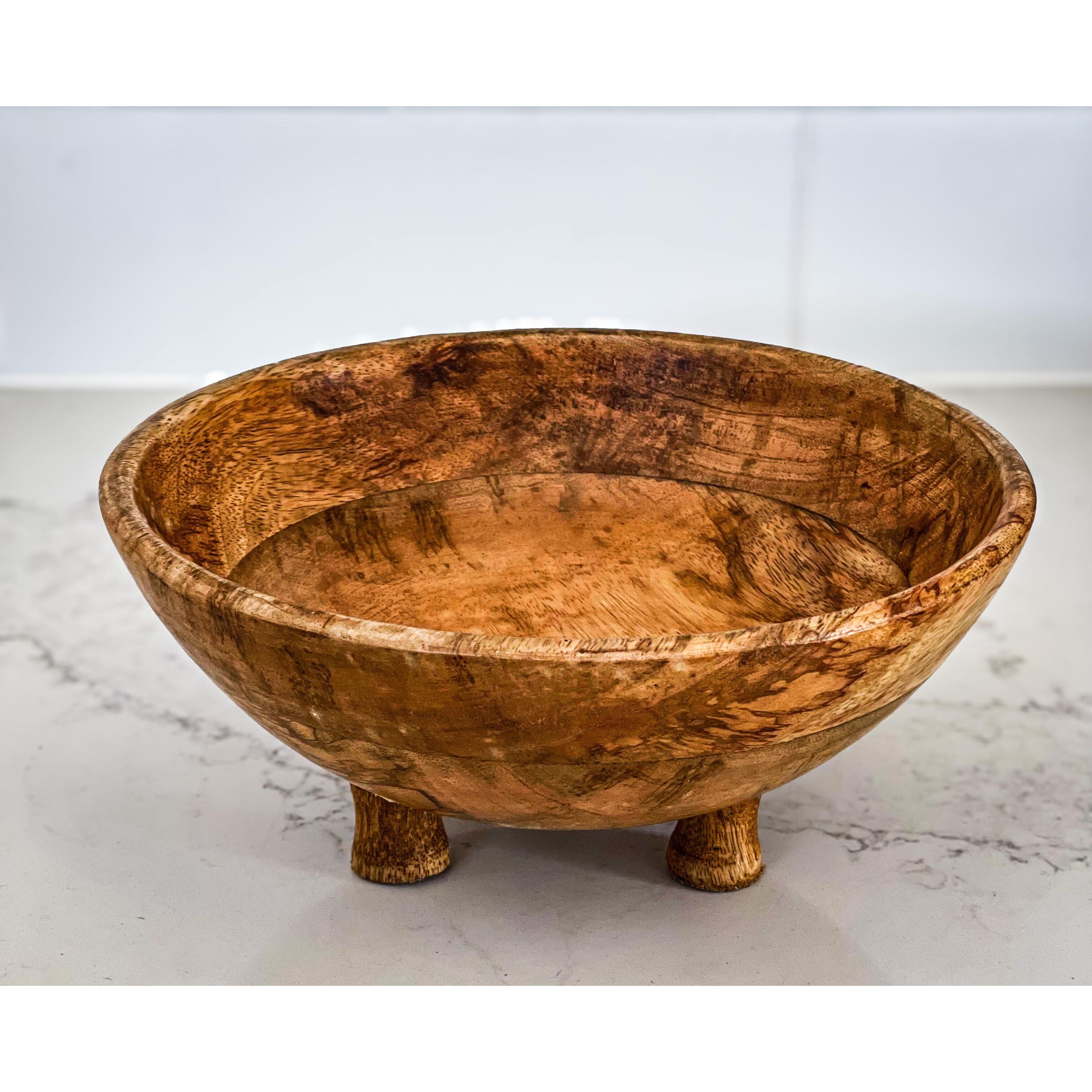 Mango Wood Bowl 15x7cm Default Title
