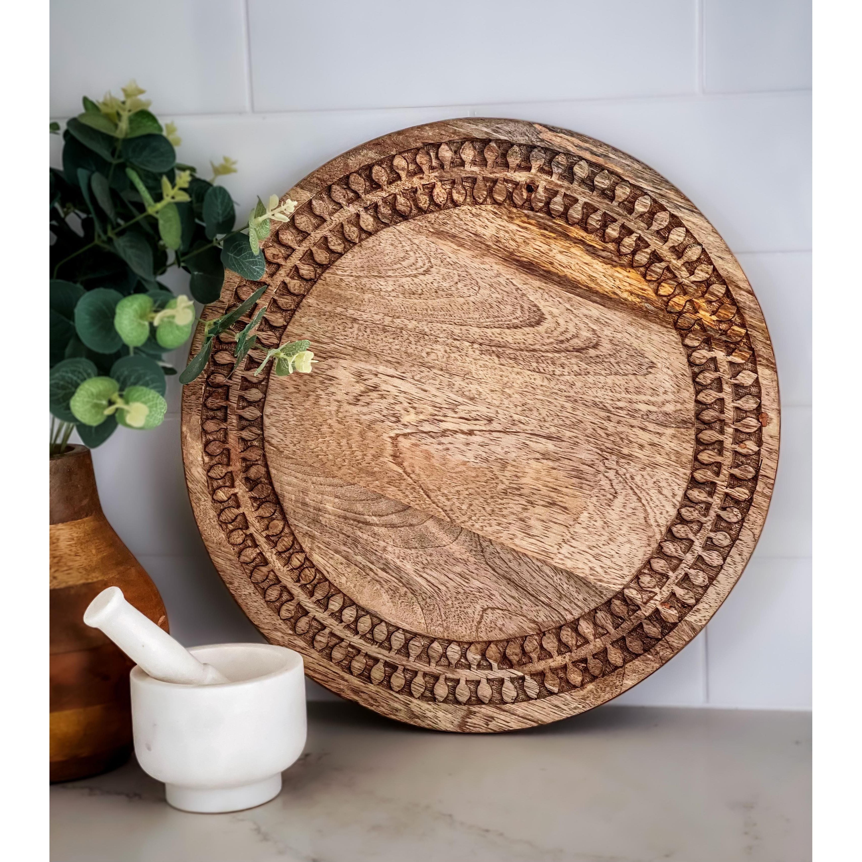 Mango Wood Cutting Board 40x2cm Default Title
