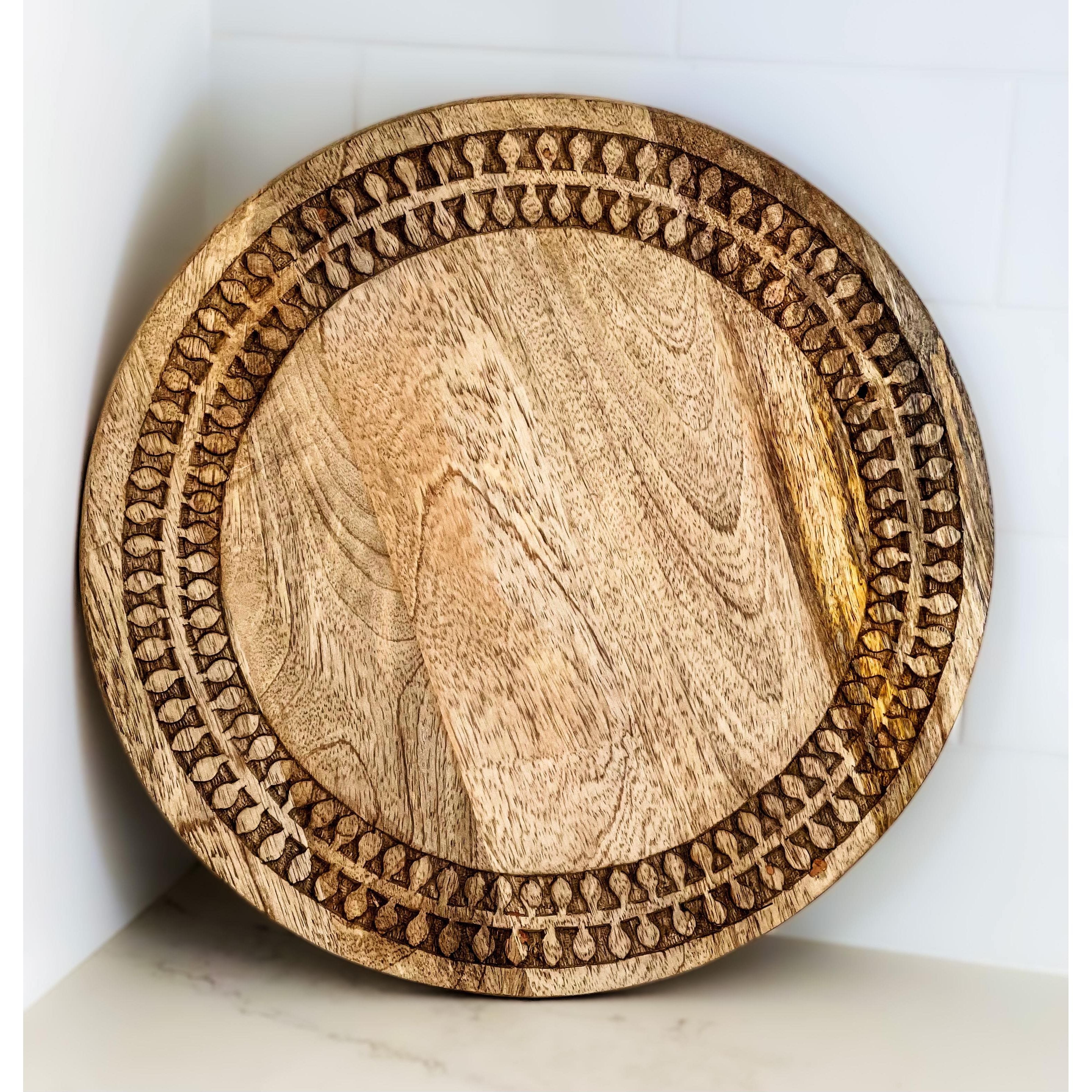 Mango Wood Cutting Board 40x2cm Default Title