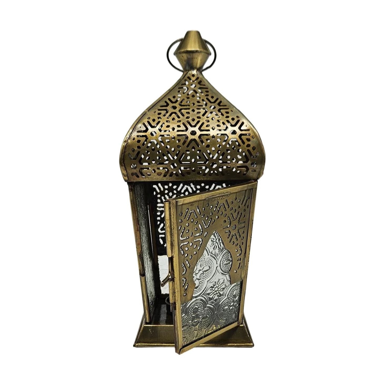 Iron Lantern Square Gold