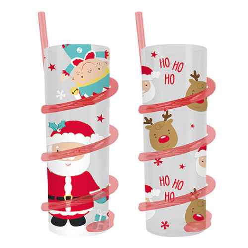 Xmas Tumbler Twist Straw - Dollars and Sense