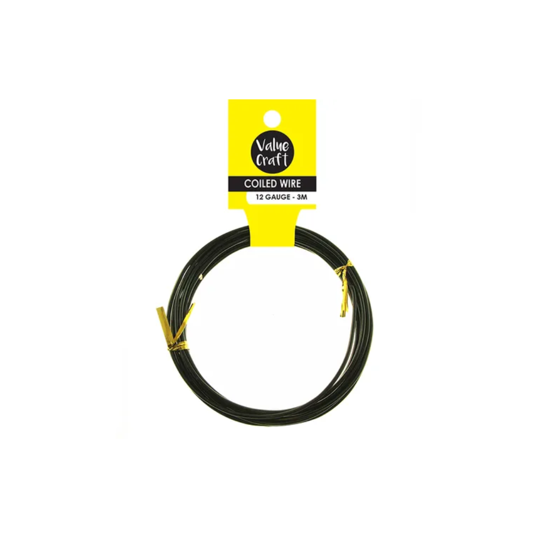 Craft Wire 12G Black 3M