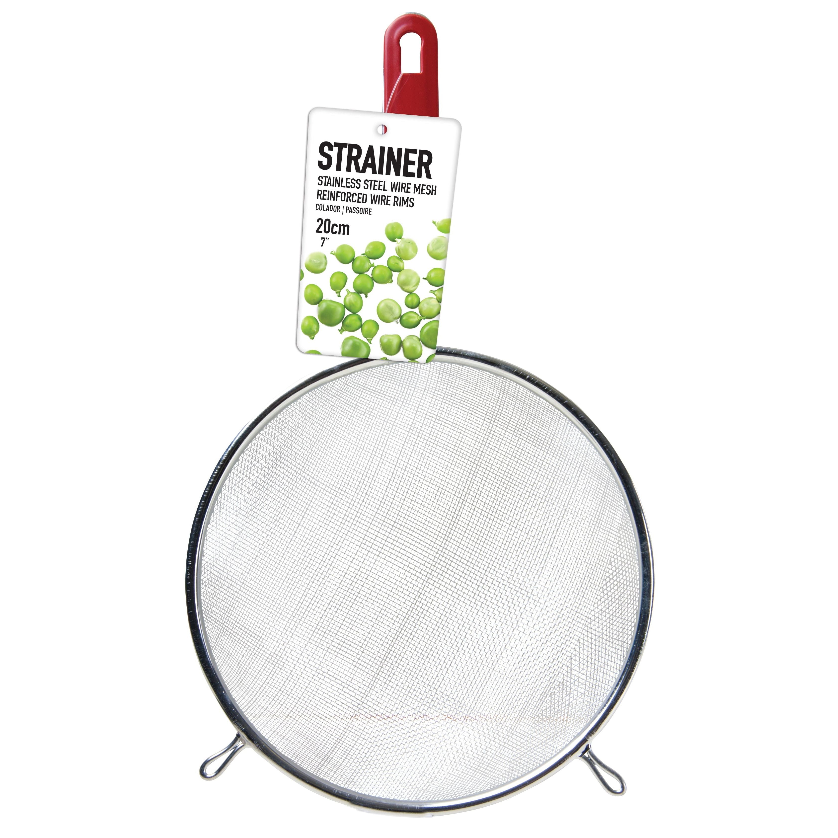 Wire Strainer with Plastic Handle - Dollars and Sense