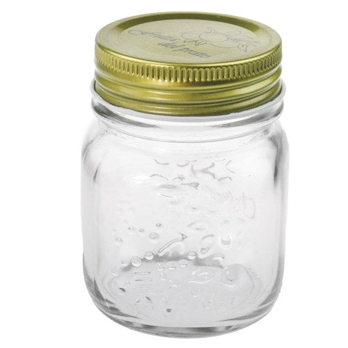 Roma Glass Conserve Jars Gold Lids - Dollars and Sense