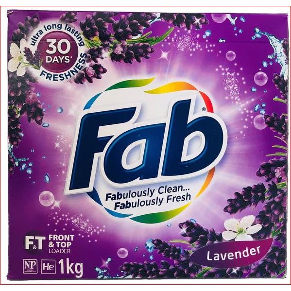 Fab Laundry Powder Wild Lavender 1kg - Dollars and Sense