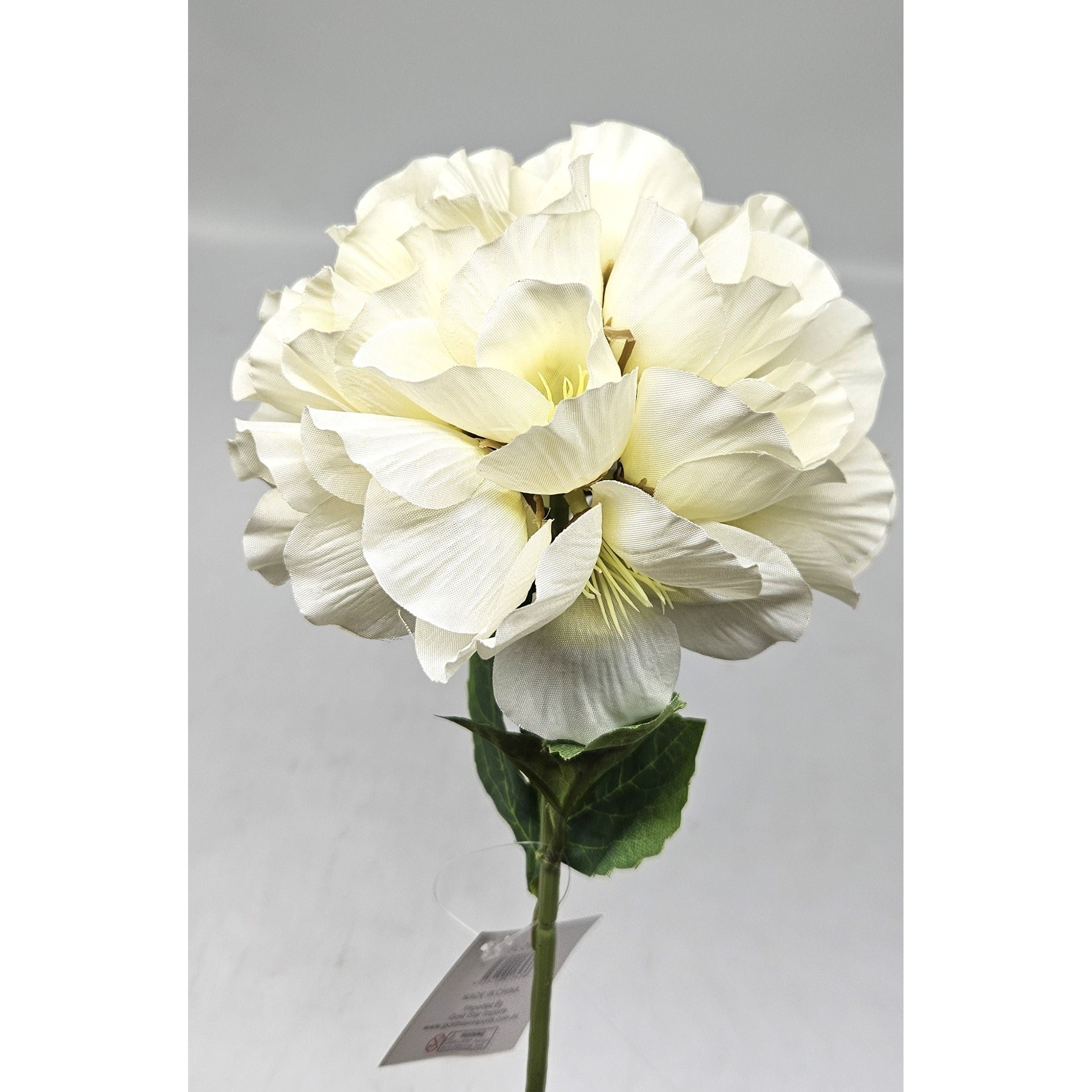 Artificial Cream Ball Flower - Dollars and Sense