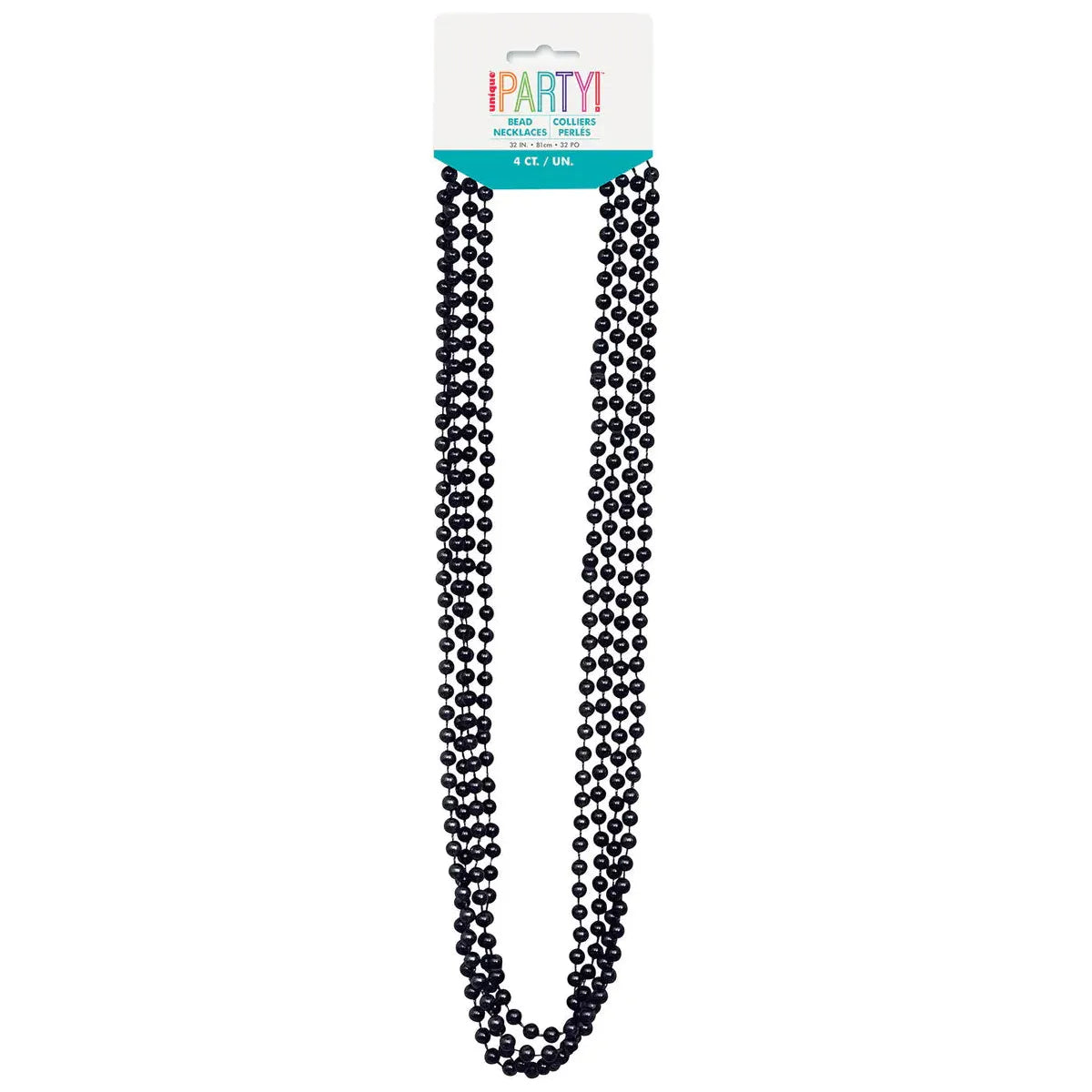 Metallic Bead Necklaces - Black - Dollars and Sense