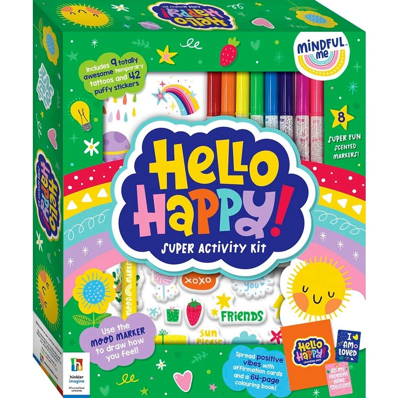 Super Mindful Me Hello Happy Colouring Kit - Dollars and Sense