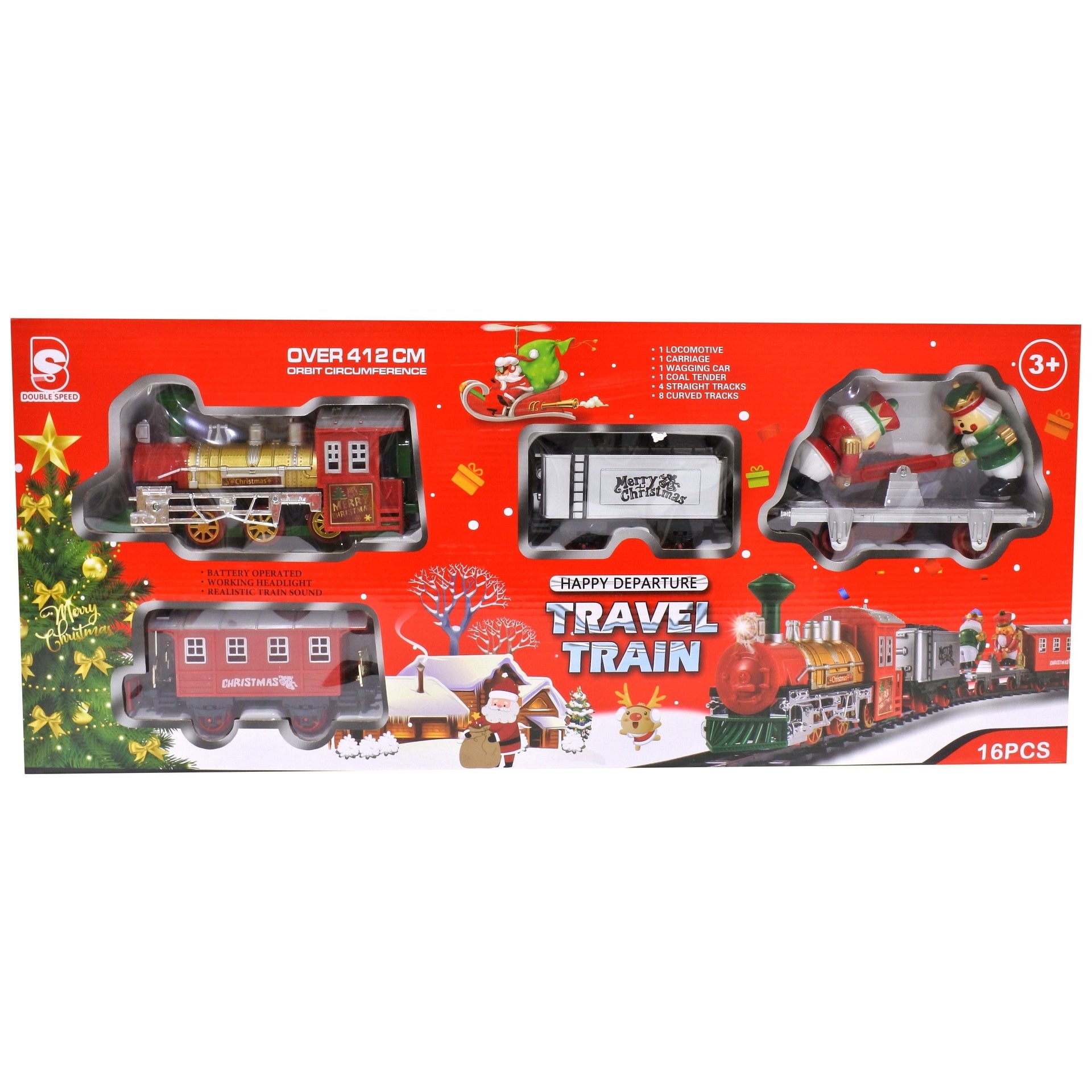 Xmas Train Set 16pc