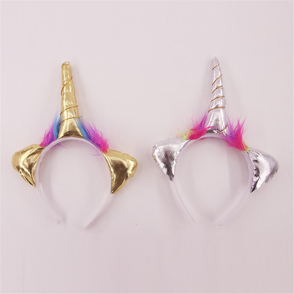 Unicorn Headband - Silver or Gold