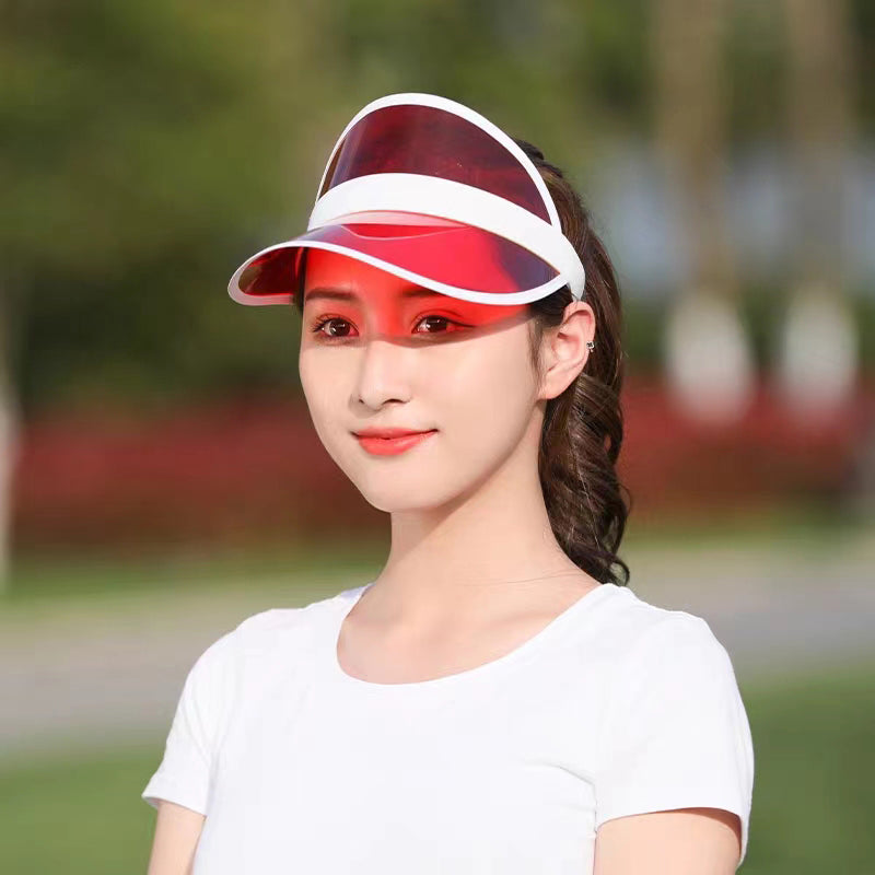Sun Visor Party Hat-Red