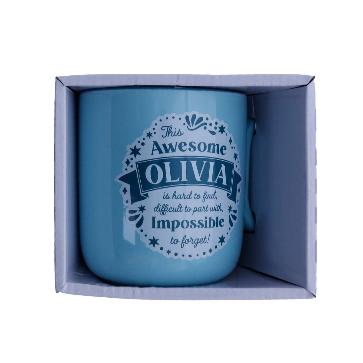Olivia About Me Mug - Dollars and Sense