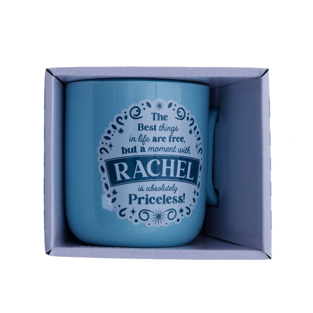 Rachel About Me Mug - Dollars and Sense