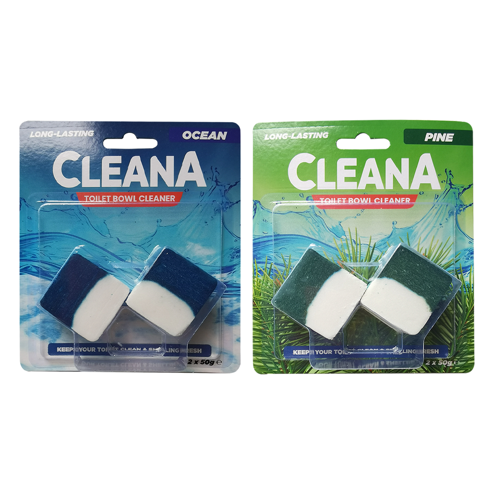 Cleana Toilet Block Cubes - 2 Pack 50g