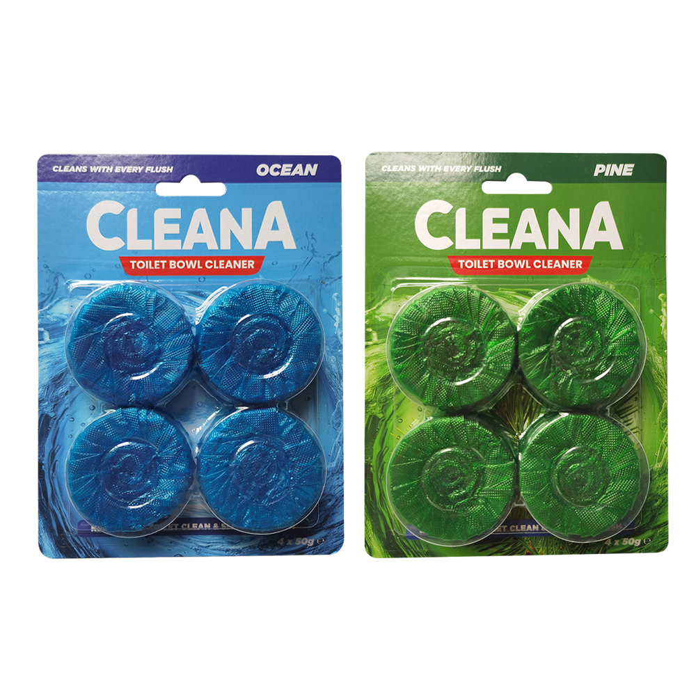 Cleana Toilet Blocks - 4 Pack 50g