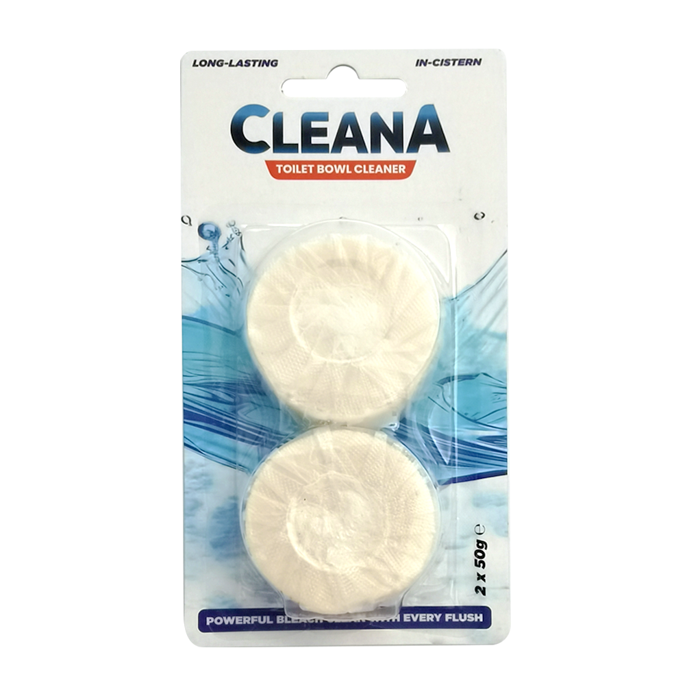 Cleana Bleach Toilet Blocks - 2 Pack 50g