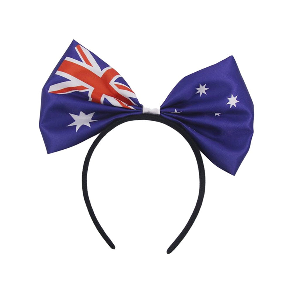 Aussie Flag - Bowtie Headband - Dollars and Sense
