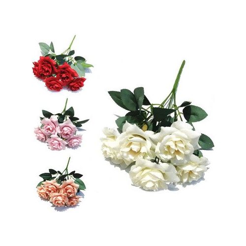 Artificial Rose Bunch 27Cm Default Title