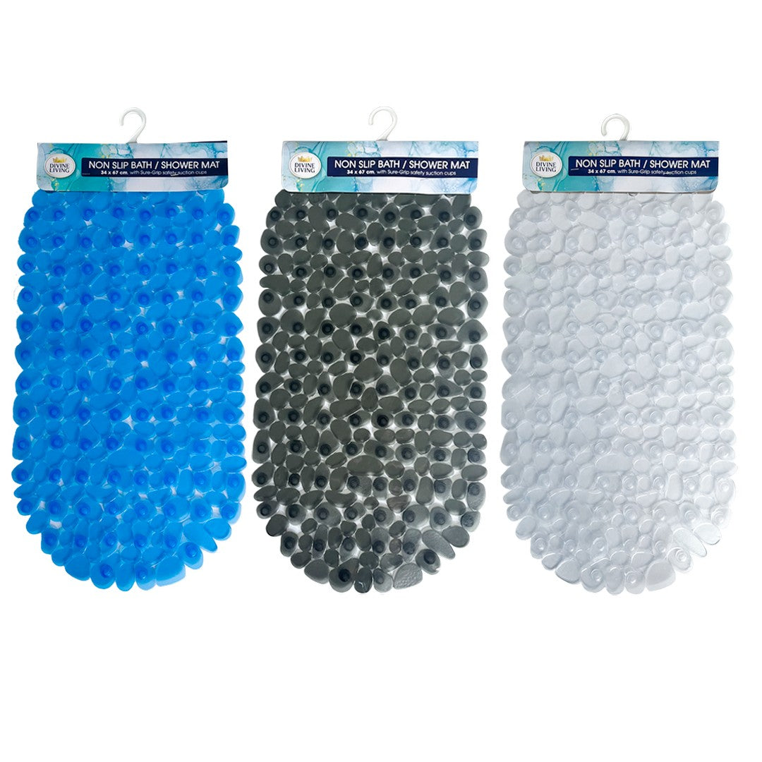 Bath Mat - Pebble PVC Suction