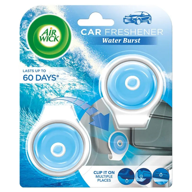 Airwick Clip On Car Freshener - Water Burst - Dollars and Sense