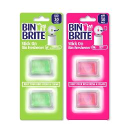 Bin Brite Stick on Freshener - Lemon or Berry - Dollars and Sense