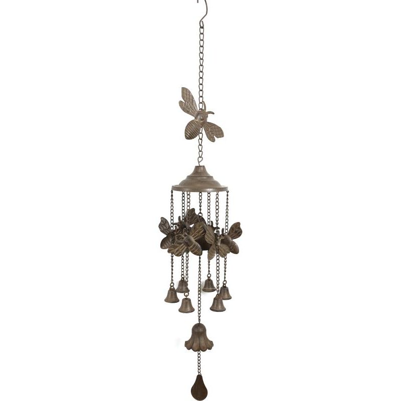 85cm Cast Iron Bee Wind Chime SKU BEECIWC - Dollars and Sense