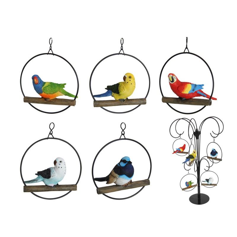 Hanger Bird in Ring 13cm SKU BIRDRPAC - Dollars and Sense