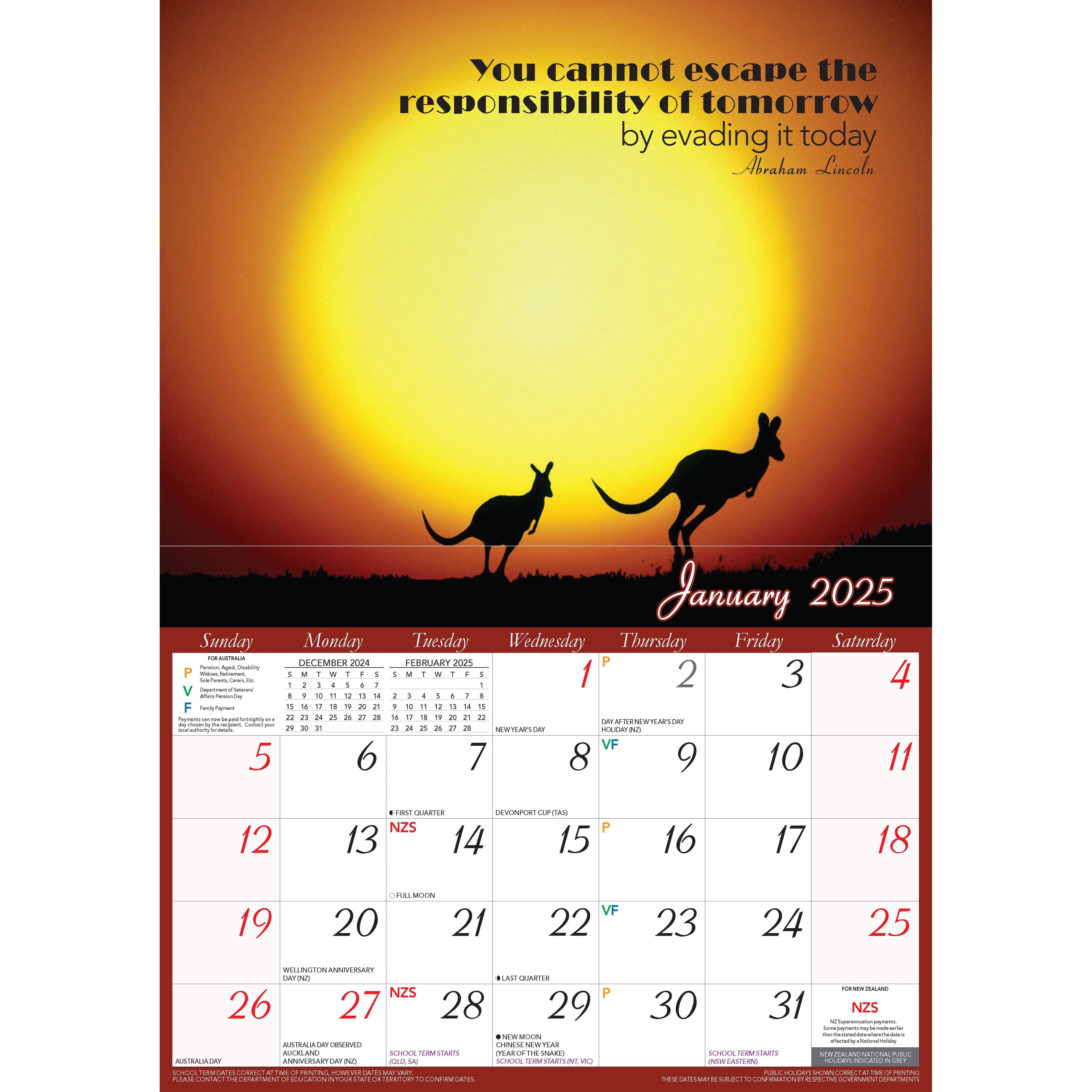 Calendar 2025 Inspirational Quotes