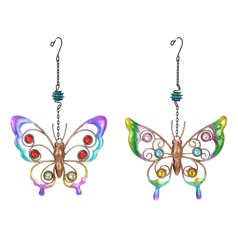 13cm Metal Butterfly Hanger with Filigree Design SKU BUTFILGH - Dollars and Sense