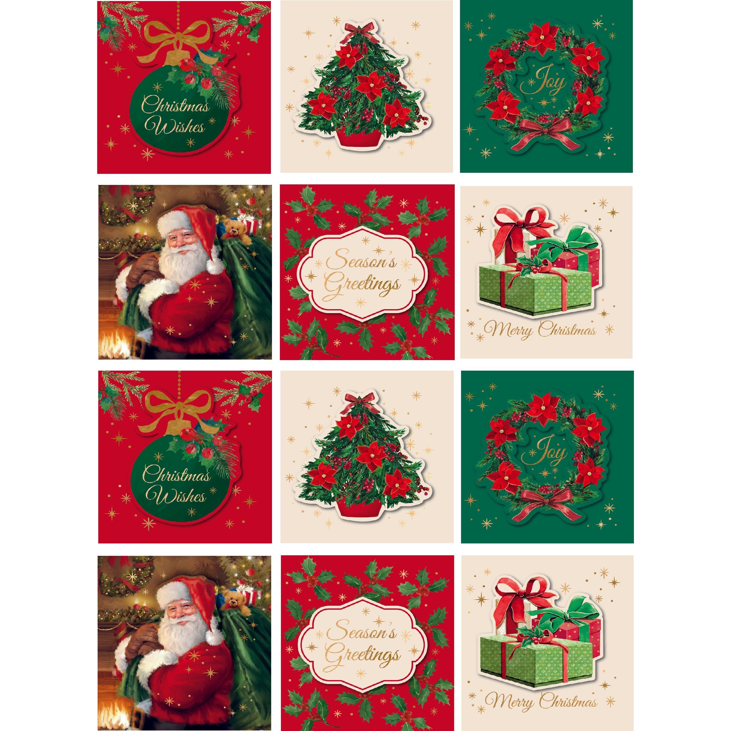 Tag Gift 24Pk Xmas Trad