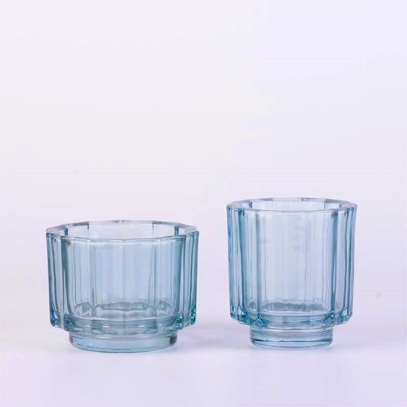 Glass Candle Holder Coloured 230ml