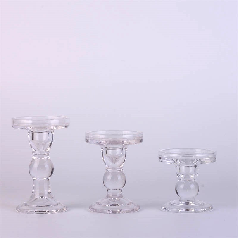 Glass Candle Holder Large 8.5x14cm