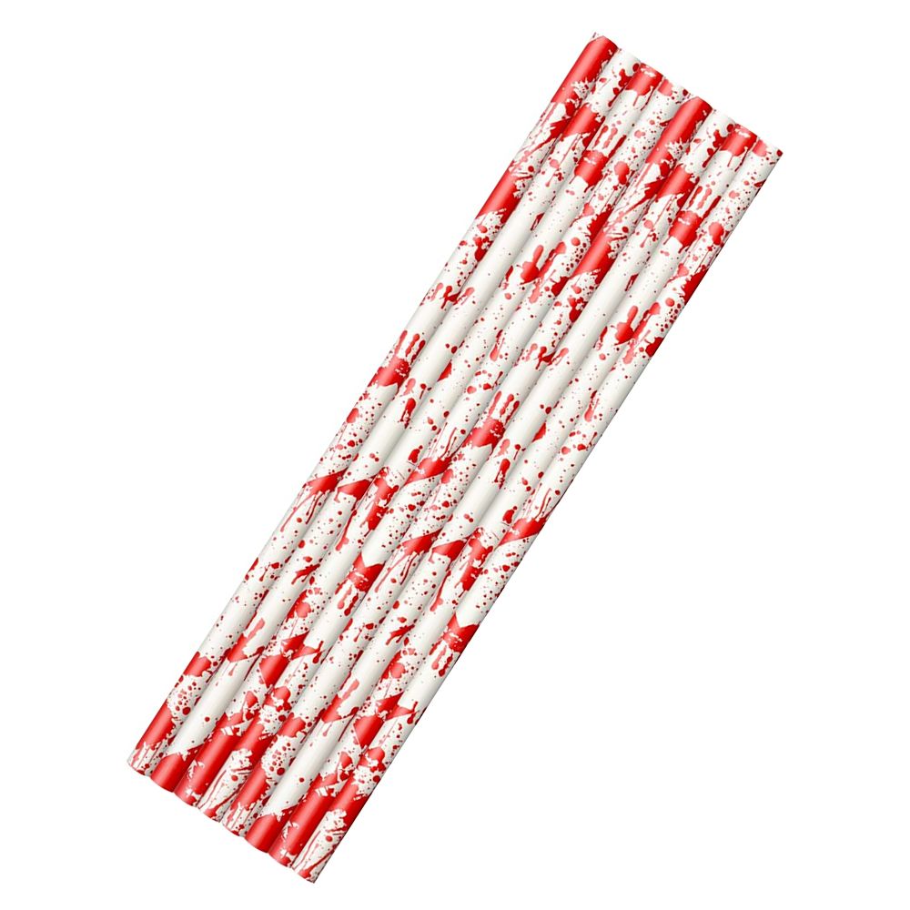 Halloween Bloody Paper Straws - Dollars and Sense