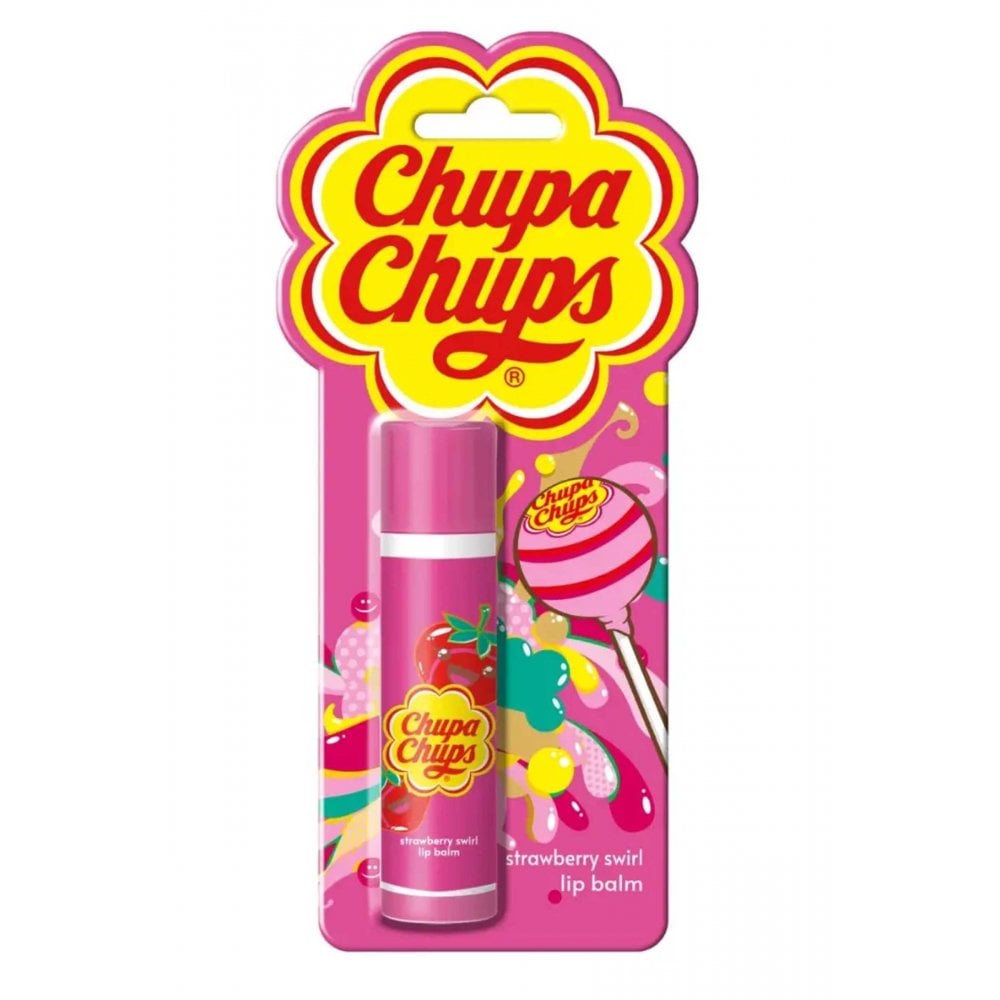 Chupa Chups Single Lip Balm - Strawberry