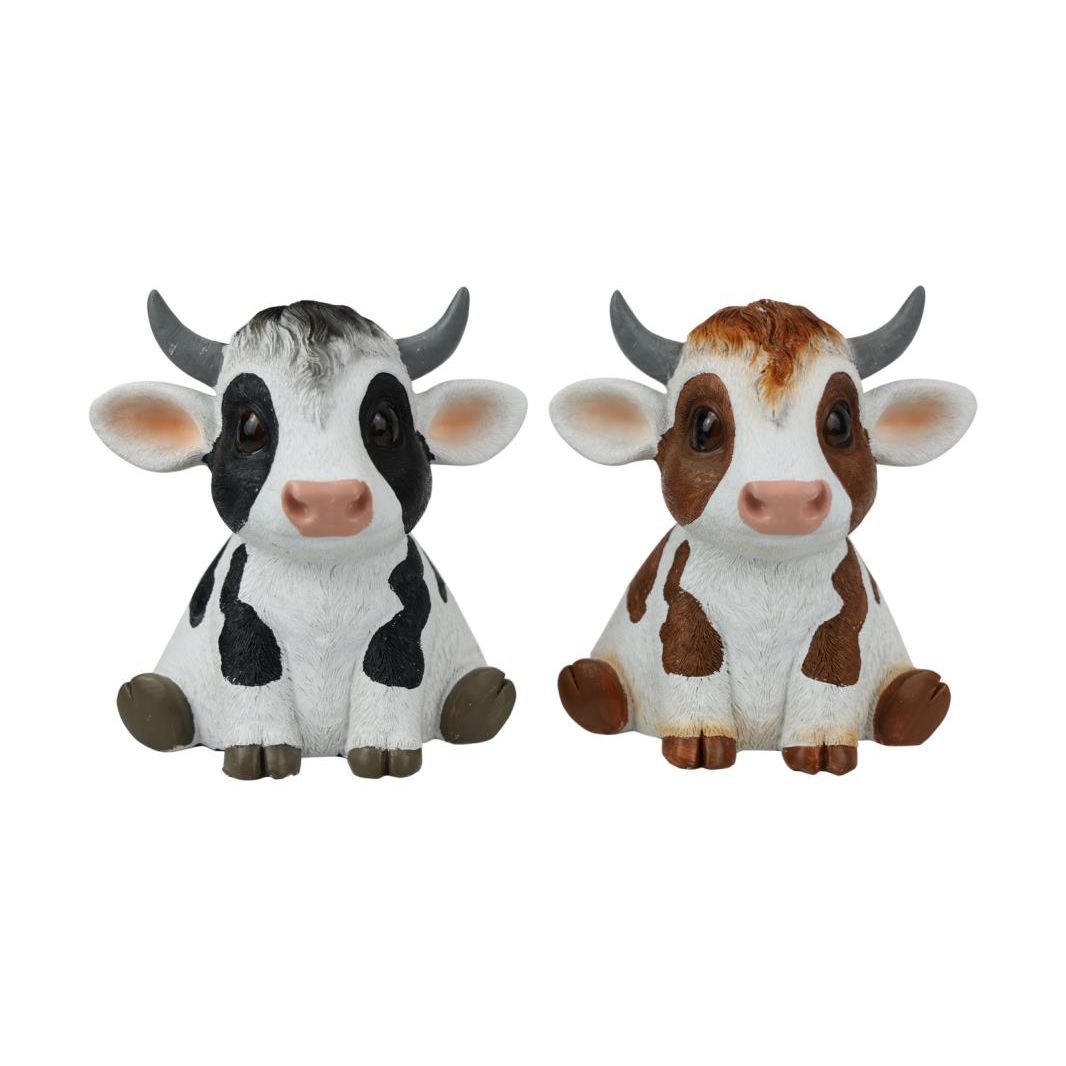 17cm Sitting Cute Cow 2 ass SKU COWCELG - Dollars and Sense